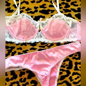 Gorgeous Angel baby pink white lingerie Set!!